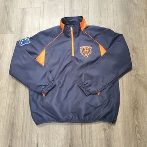 Vintage Chicago Bears G III Sports 1/4 Pullover Jacket Mens Medium